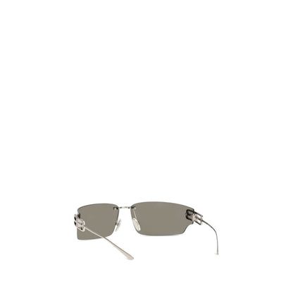 Balenciaga Silver Metal Sunglasses
