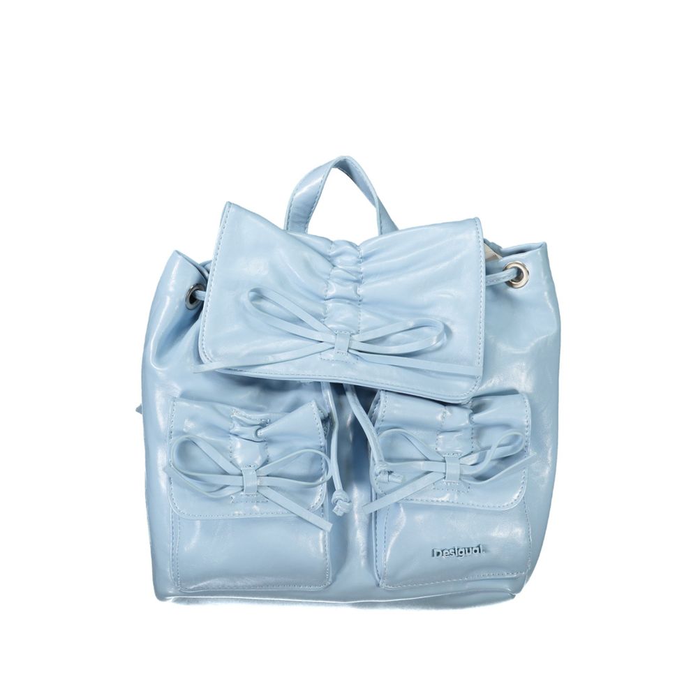 Desigual Azzurro Poliuretano Women Backpack