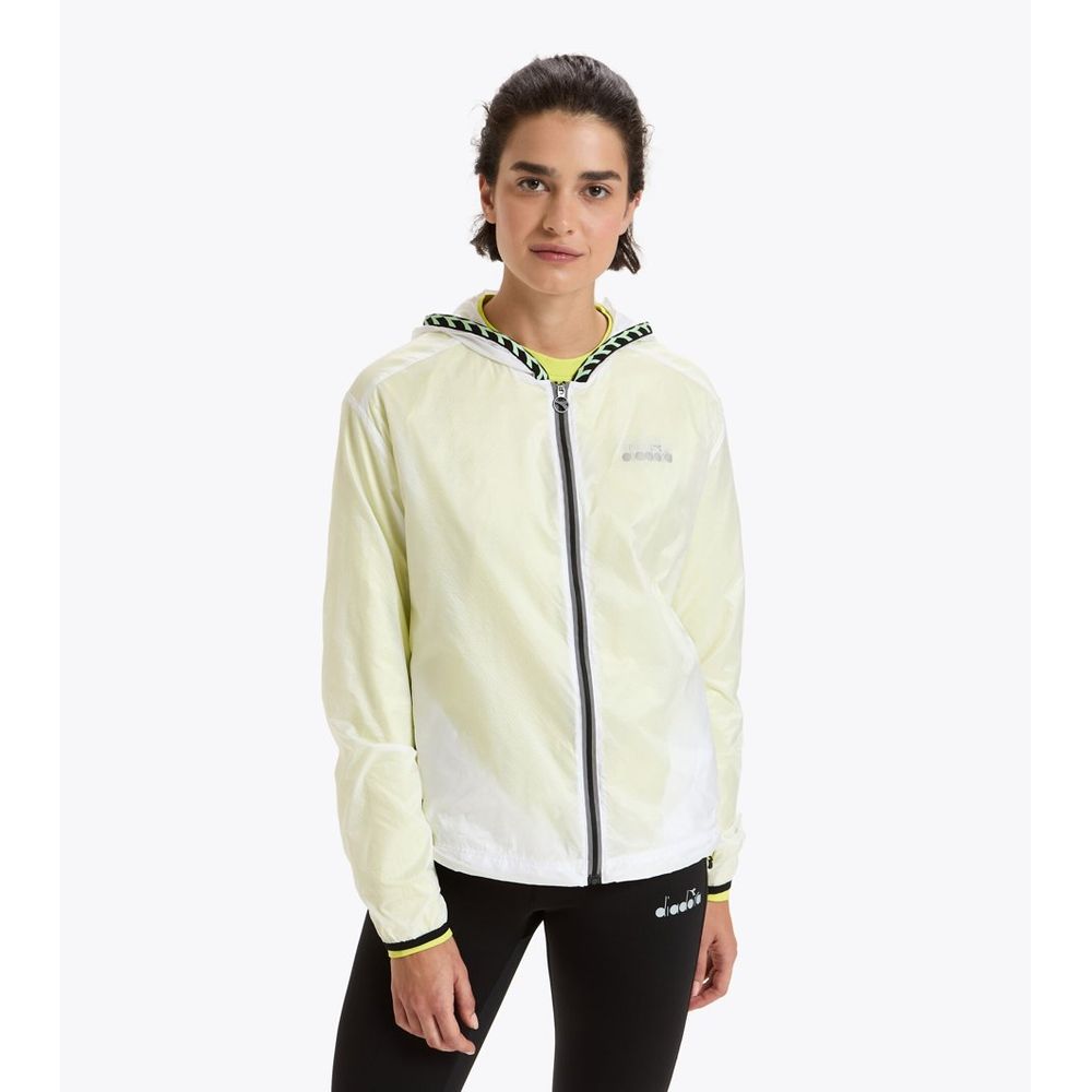 Diadora White Polyamide Shell Jacket