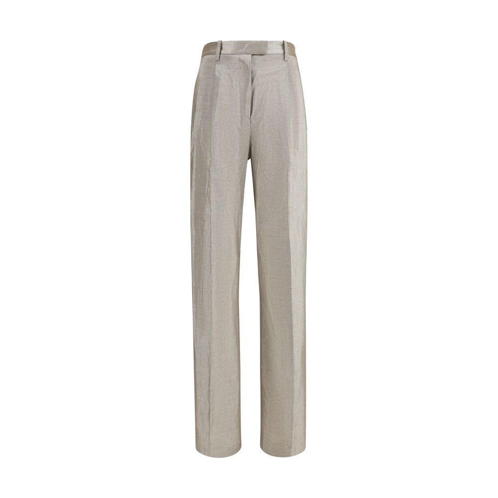 Forte_Forte Silver Polyester Casual Pants