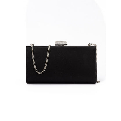 Jimmy Choo Black Satin Crossbody Bag