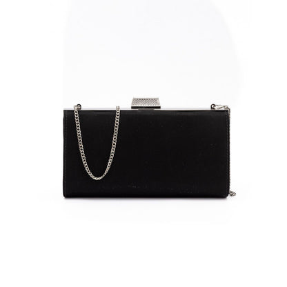 Jimmy Choo Black Satin Crossbody Bag