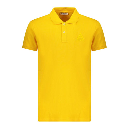 Iceberg Yellow Cotton Mens Polo Shirt