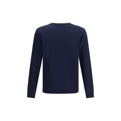 Roberto Collina Blue Cotton Sweatshirt