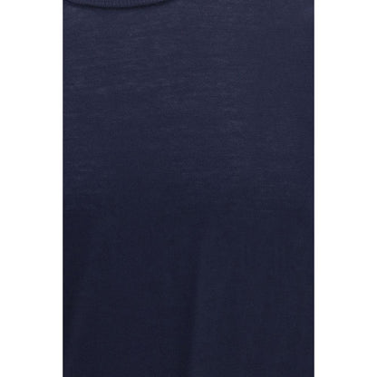 Roberto Collina Blue Cotton Sweatshirt