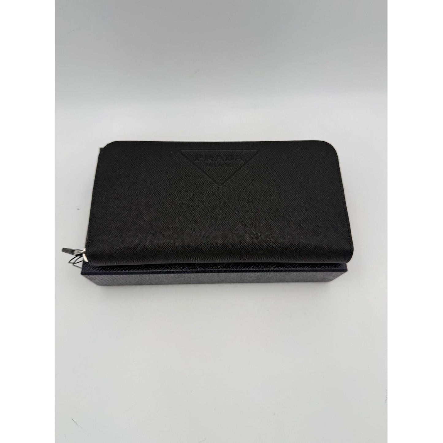 Prada PRADA Zip in Saffiano Leather Wallet