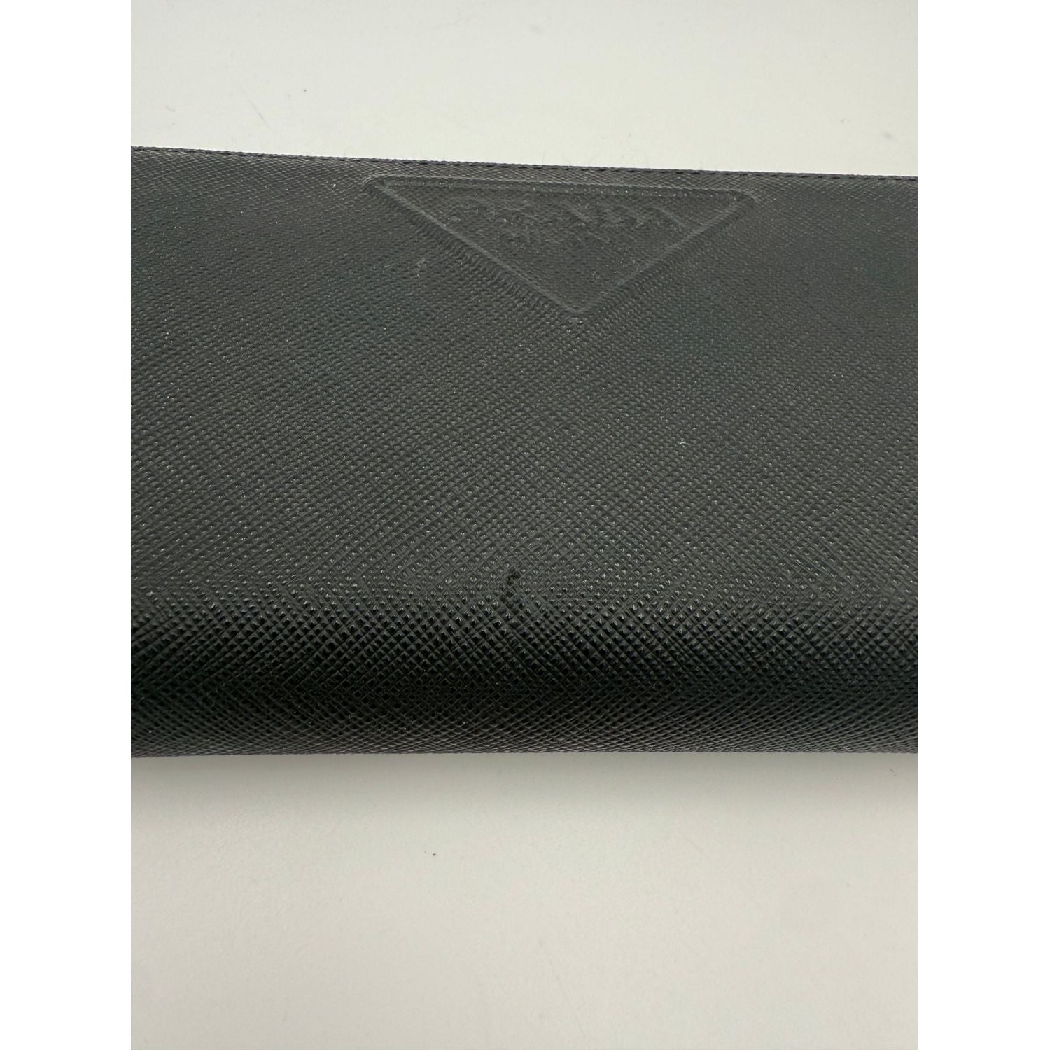 Prada PRADA Zip in Saffiano Leather Wallet