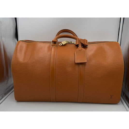 Louis Vuitton LOUIS VUITTON KEEPALL 50 in Brown EPI Leather Handbag