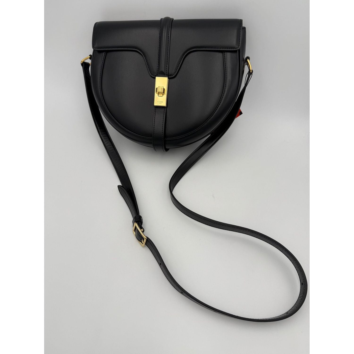 Celine CELINE Sac 16 Besace Black Large Bag