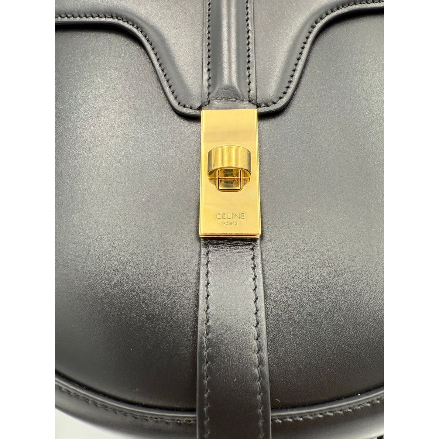 Celine CELINE Sac 16 Besace Black Large Bag
