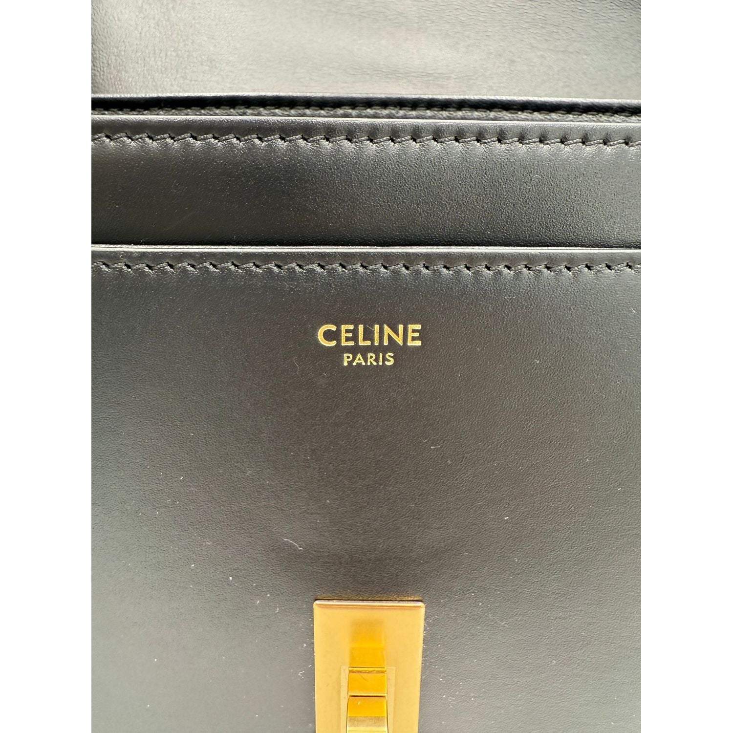 Celine CELINE Sac 16 Besace Black Large Bag