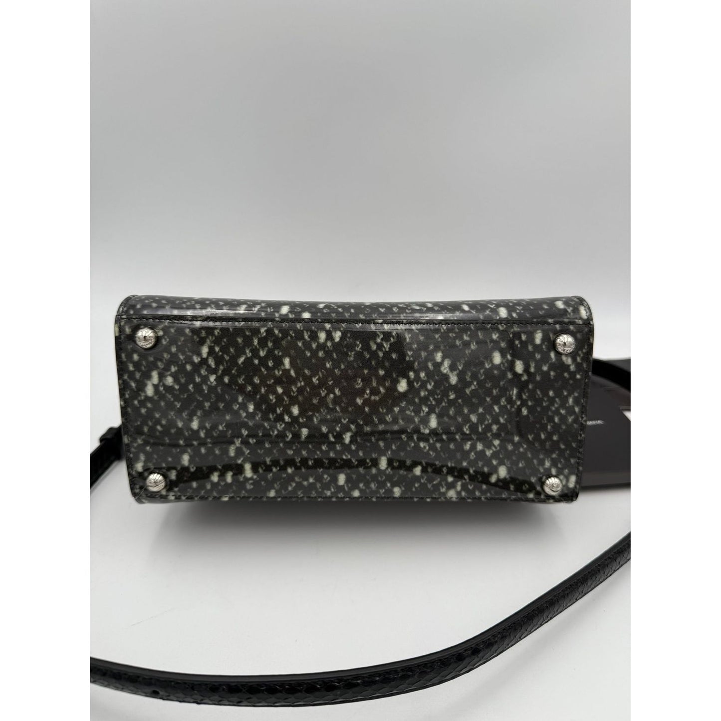 Dolce & Gabbana DOLCE & GABBANA Monica Python and Patent Handbag