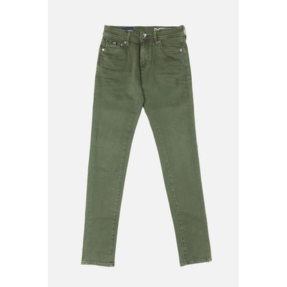 Gas Green Cotton Jeans Denim
