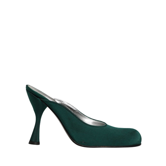 Dolce & Gabbana Green Suede Leather High Heel Pumps Shoes