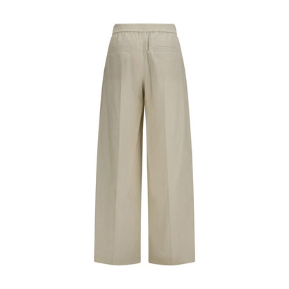 Brunello Cucinelli Beige Cotton Casual Pants