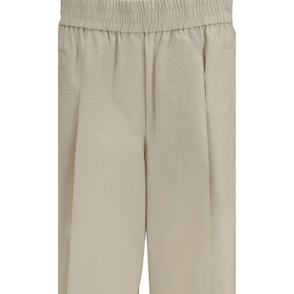 Brunello Cucinelli Beige Cotton Casual Pants