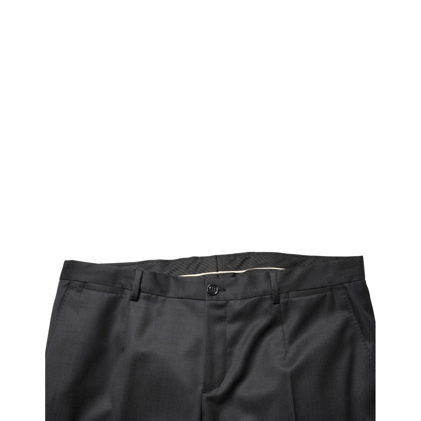 Dolce & Gabbana Black Wool 2 Buttons Formal 2 Piece Suit
