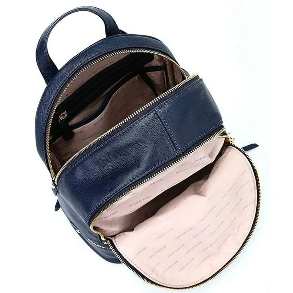 Michael Kors Blue Leather Backpack