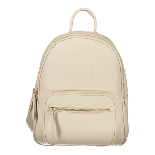 Mario Valentino Beige Polyurethane Womens Backpack