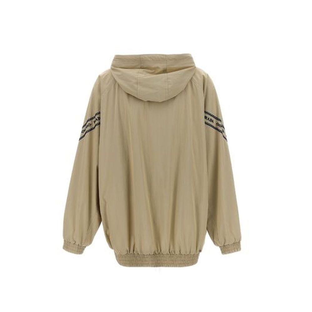 Prada Beige Cotton Full-Length Jacket