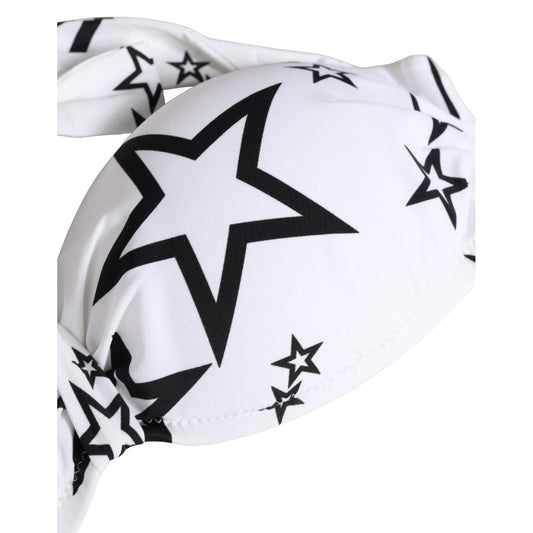Dolce & Gabbana White Millennials Star Padded Bandeau Underwear