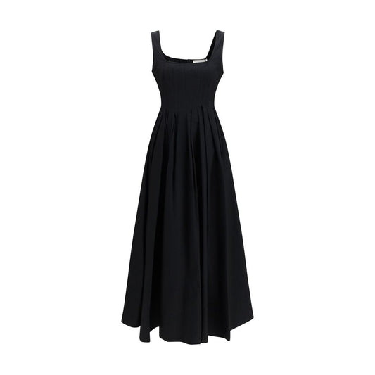 Max Mara Black Cotton Casual Dress