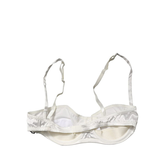 Dolce & Gabbana White Semi-Pad Underwire Balconette Underwear
