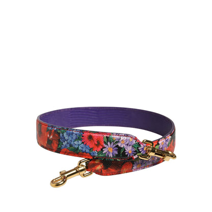 Dolce & Gabbana Multicolor Floral Leather Bag Accessory Shoulder Strap