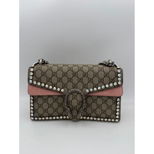 Gucci GUCCI DIONYSUS GG Supreme with Diamantes Handbag