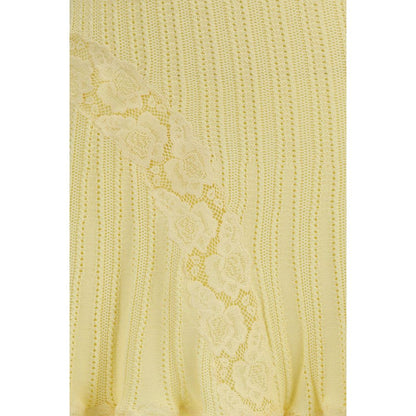 Self-Portrait Bicolor Viscose Mini Skirt