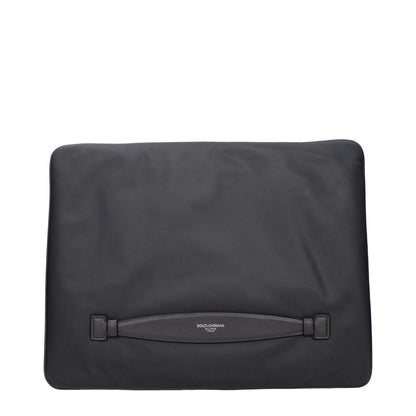 Dolce & Gabbana Gray Fabric Clutch Bag