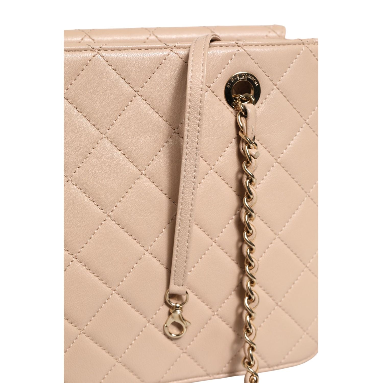 Chanel Quilted Leather Beauty Lock Flap Bag