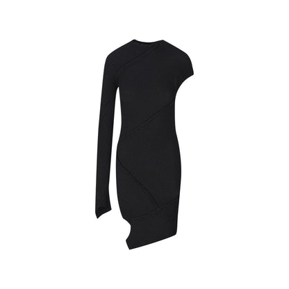 Balenciaga Black Polyester Cocktail Dress