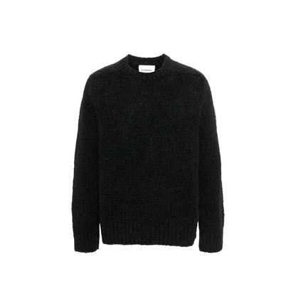 Jil Sander Black Alpaca Leather Sweatshirt