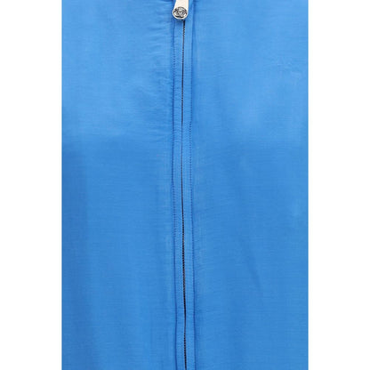 Versace Blue Silk Bomber