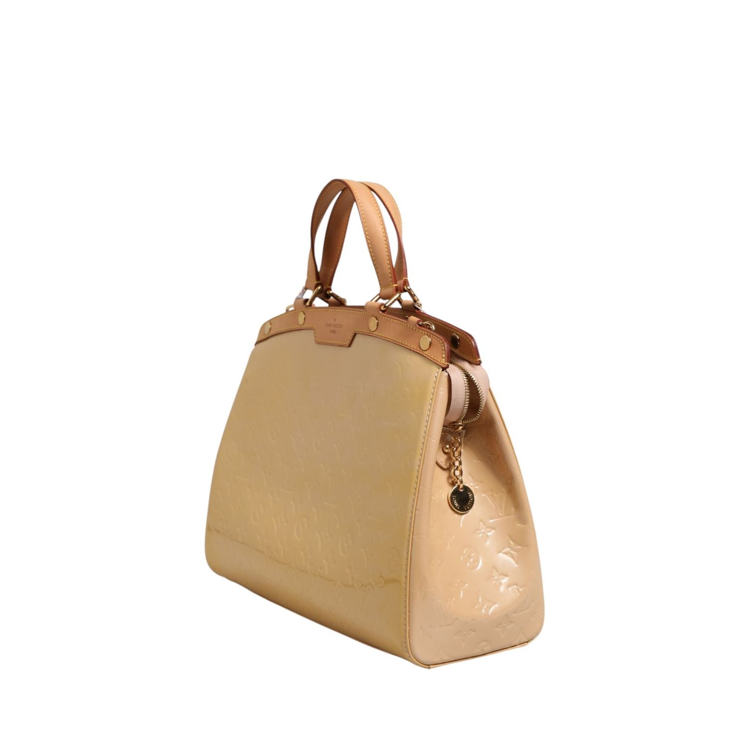 Louis Vuitton Monogram Vernis Brea MM Beige Poudre