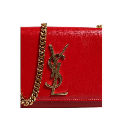 Saint Laurent Kate Red Leather Crossbody Bag
