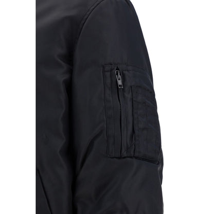 Moschino Black Polyamide Bomber