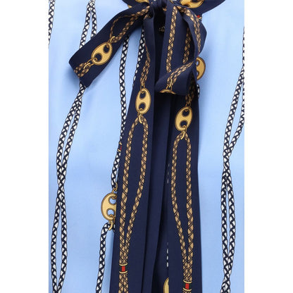 Gucci Blue Silk Shirt