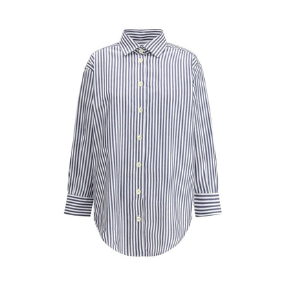 Deperlu Blue Cotton Shirt