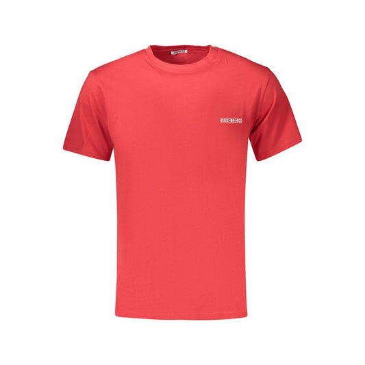 Bikkembergs Rosso Cotton Men's T-Shirt