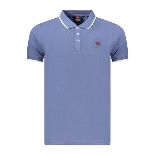 Norway 1963 Blue Cotton Men's Polo Shirt