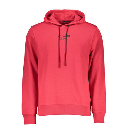 Cavalli Class Rosso Cotton Mens Sweatshirt