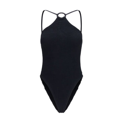 Hunza G Black Polyamide One-Piece Swimsuit