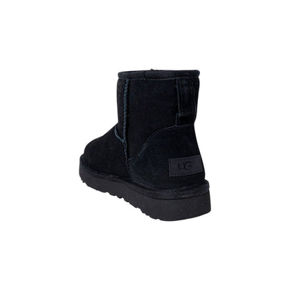 UGG Black Suede Leather Ankle Boots
