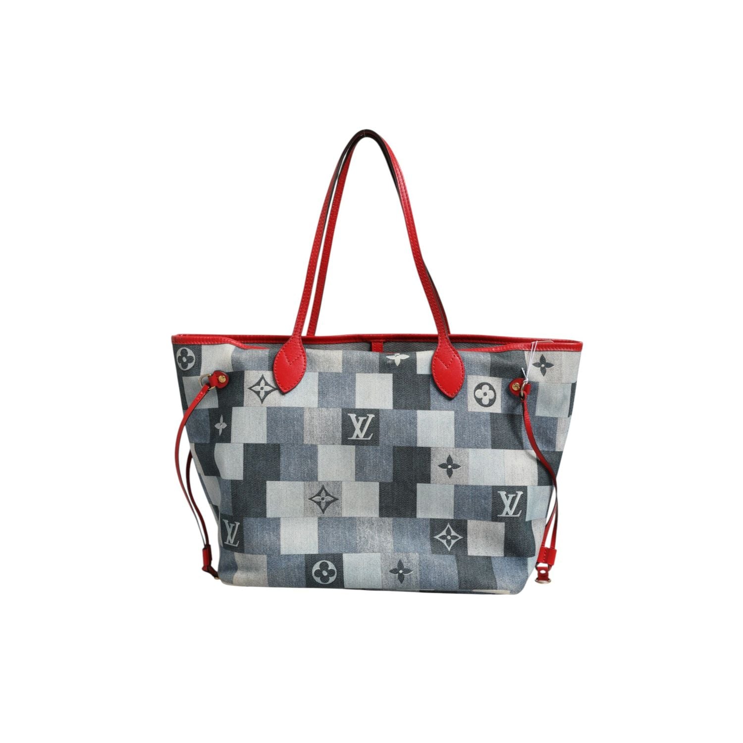 Louis Vuitton Neverfull Patchwork Monogram Denim Tote Bag
