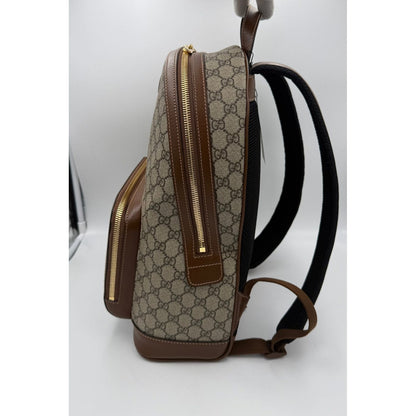 Gucci GUCCI GG Supreme and Leather Backpack