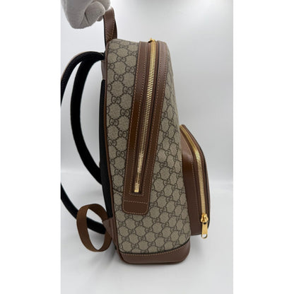 Gucci GUCCI GG Supreme and Leather Backpack