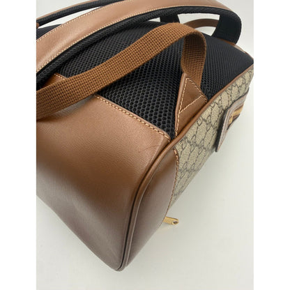 Gucci GUCCI GG Supreme and Leather Backpack