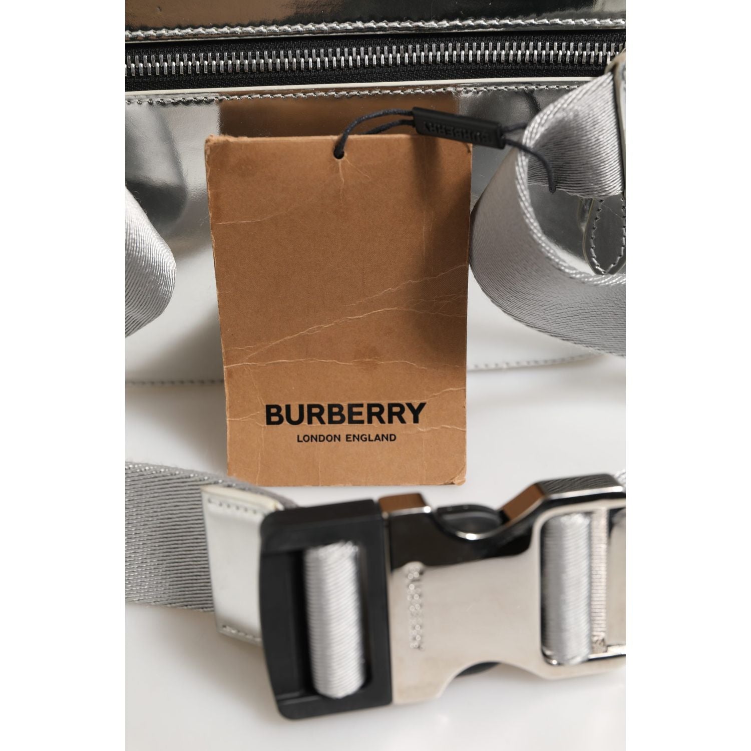 Burberry Belt bag Silver in Synthetic